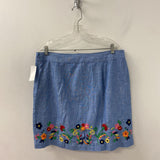 TALBOTS WOMEN'S SKIRT blue multi mix 16