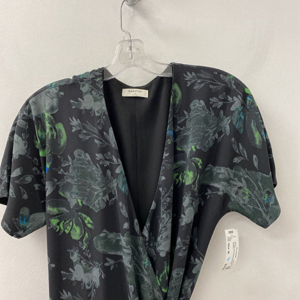 BABATON WOMEN'S DRESS black grey green mix M