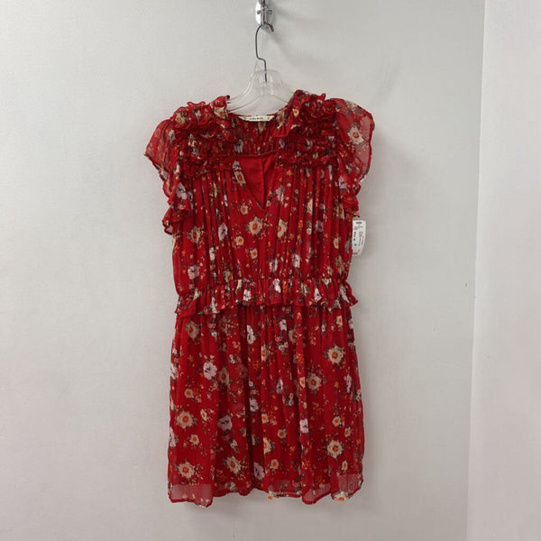 ZARA WOMEN'S DRESS red mix M