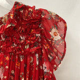 ZARA WOMEN'S DRESS red mix M