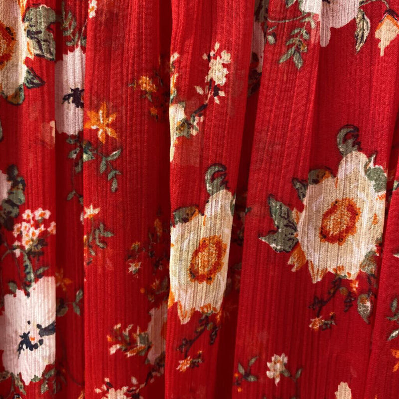 ZARA WOMEN'S DRESS red mix M