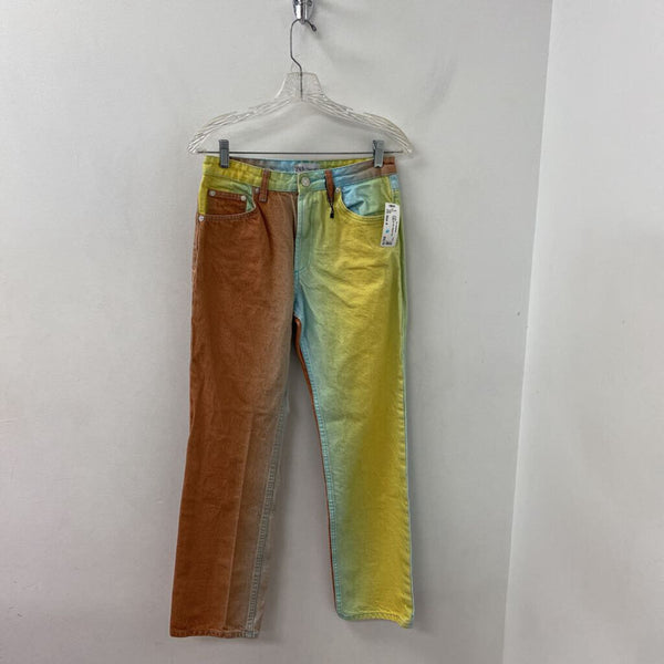 ZARA WOMEN'S JEANS rainbow mix 6