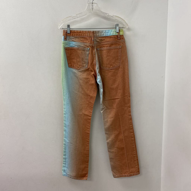 ZARA WOMEN'S JEANS rainbow mix 6