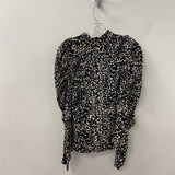 ZARA WOMEN'S TOP black cream mix M