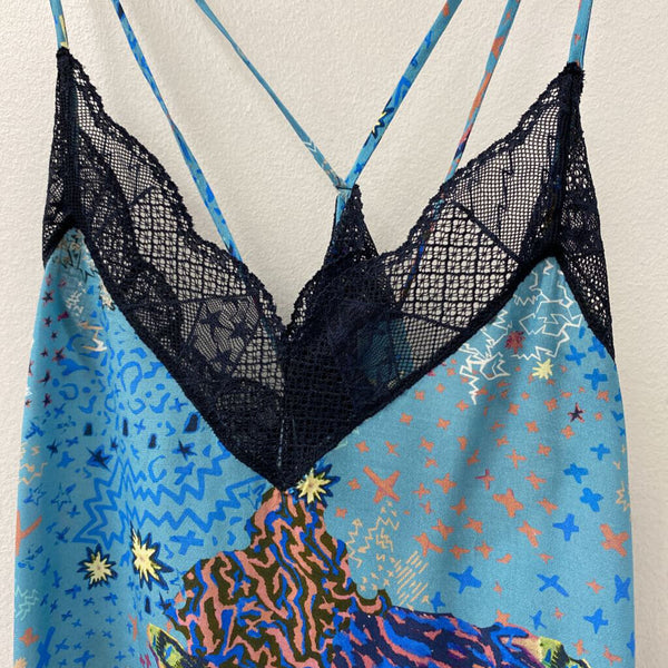 ZADIG & VOLTAIRE WOMEN'S TOP blue navy mix XS