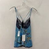 ZADIG & VOLTAIRE WOMEN'S TOP blue navy mix XS