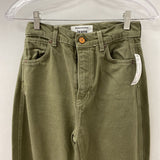 REFORMATION WOMEN'S JEANS olive green XS-S /25
