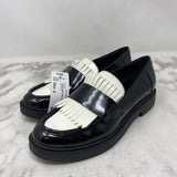 MARC FISHER WOMEN'S FLATS black white 6