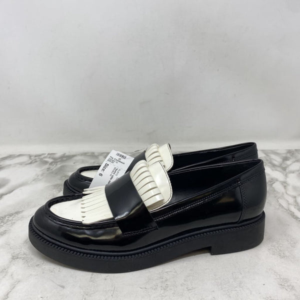 MARC FISHER WOMEN'S FLATS black white 6