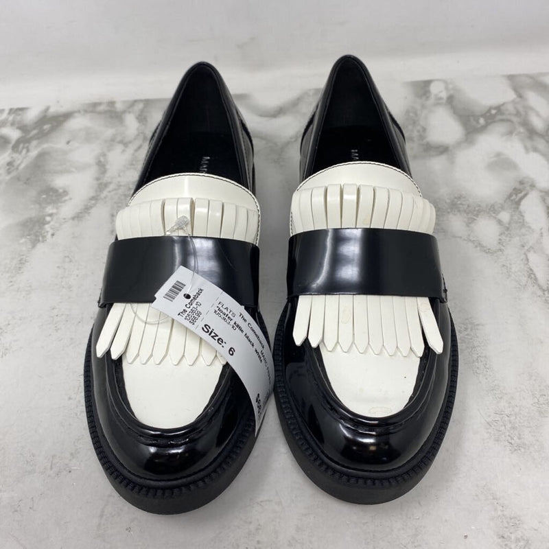 MARC FISHER WOMEN'S FLATS black white 6
