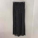 THX WOMEN'S PANTS black white dots S