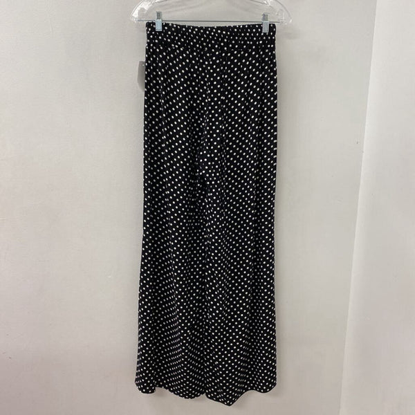 THX WOMEN'S PANTS black white dots S