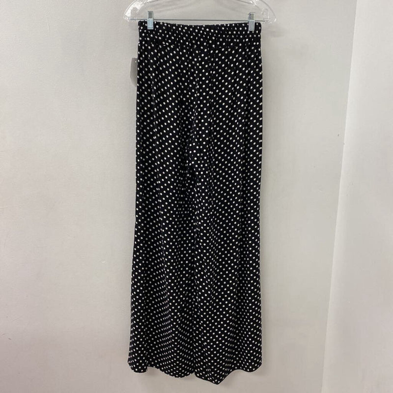 THX WOMEN'S PANTS black white dots S