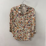 PROMOD WOMEN'S BLOUSE/SHIRT beige multi floral print 4