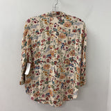 PROMOD WOMEN'S BLOUSE/SHIRT beige multi floral print 4