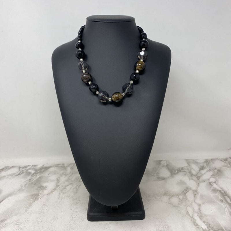 WOMEN'S NECKLACE black green clear