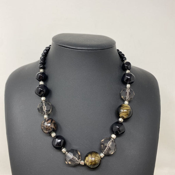 WOMEN'S NECKLACE black green clear