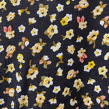 ZARA WOMEN'S DRESS black yellow white mix XS