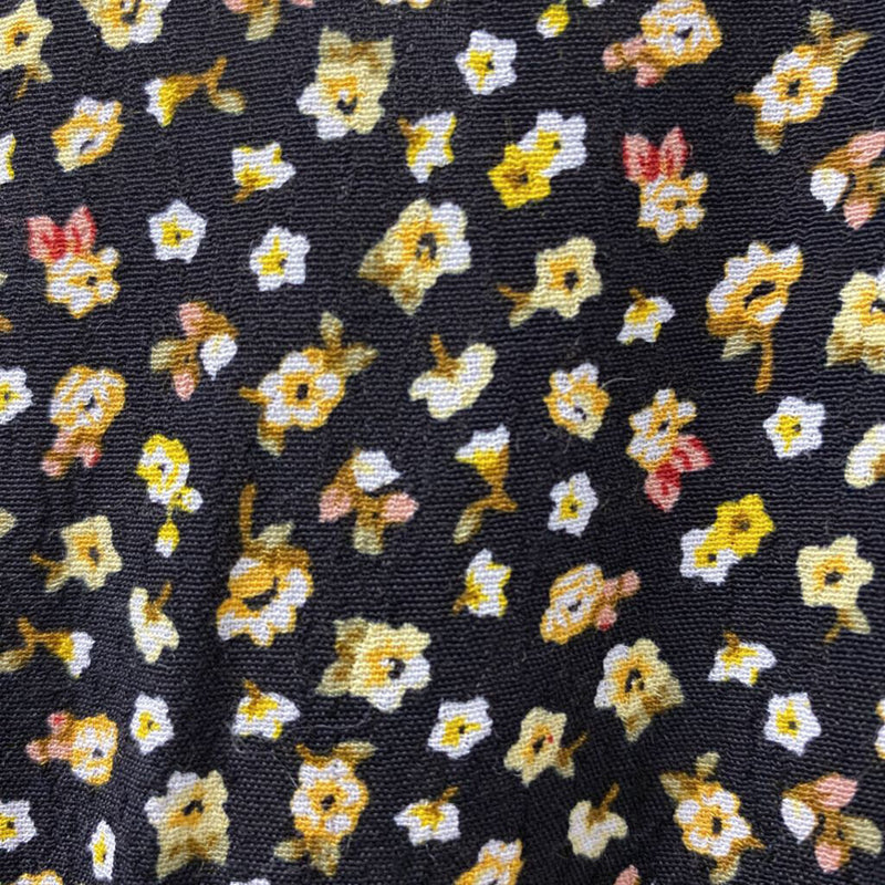 ZARA WOMEN'S DRESS black yellow white mix XS