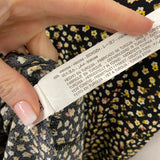 ZARA WOMEN'S DRESS black yellow white mix XS