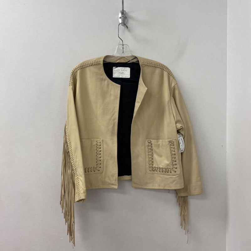 ZARA WOMEN'S BLAZER/JACKET sand XS
