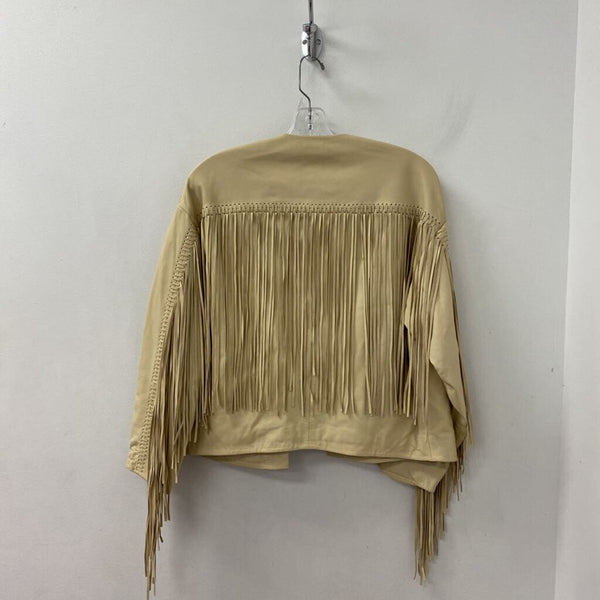 ZARA WOMEN'S BLAZER/JACKET sand XS