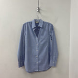 Club Monaco WOMEN'S BLOUSE/SHIRT blue white mix S