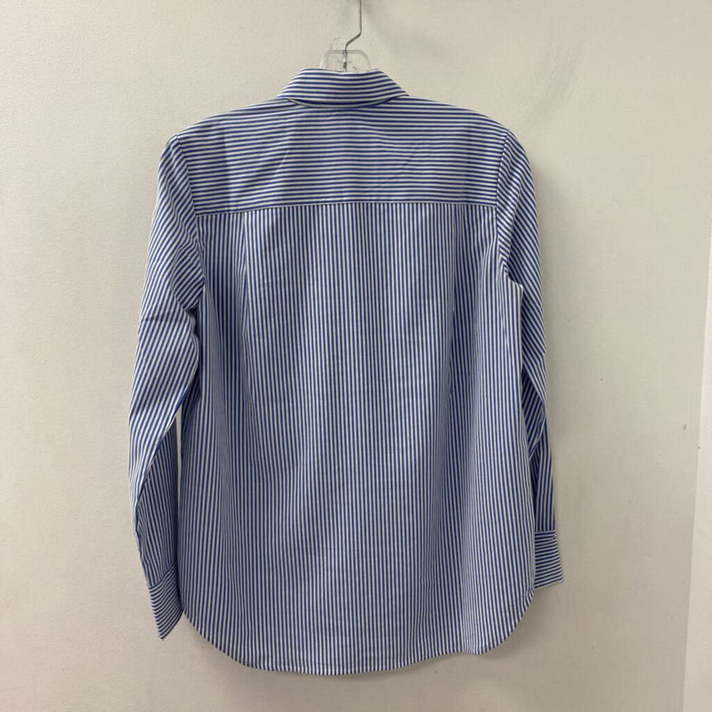Club Monaco WOMEN'S BLOUSE/SHIRT blue white mix S