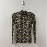 Club Monaco WOMEN'S TOP black tan cream mix S