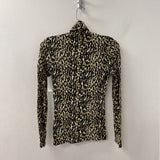 Club Monaco WOMEN'S TOP black tan cream mix S