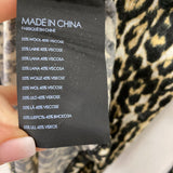 Club Monaco WOMEN'S TOP black tan cream mix S