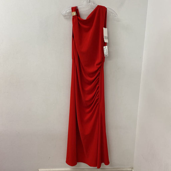 ZARA WOMEN'S DRESS red L