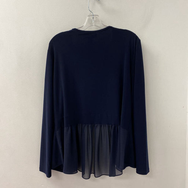 JOSEPH RIBKOFF WOMEN'S PLUS TOP navy 20