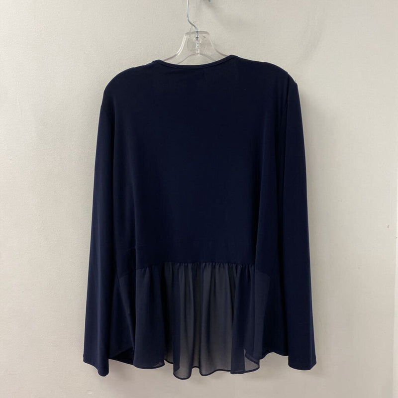 JOSEPH RIBKOFF WOMEN'S PLUS TOP navy 20