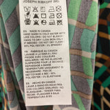 JOSEPH RIBKOFF WOMEN'S PLUS TOP green tan geo print 20