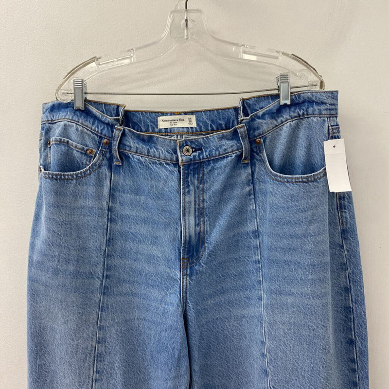 ABERCROMBIE & FITCH WOMEN'S PLUS BOTTOM blue 34/18S