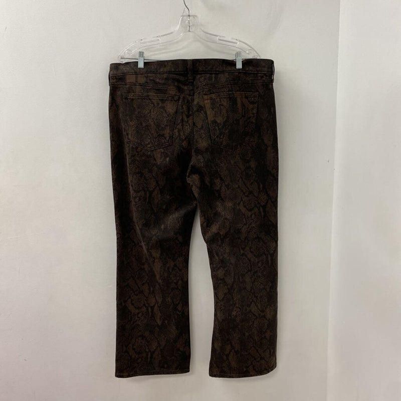 ABERCROMBIE & FITCH WOMEN'S JEANS brown black mix XL/33S