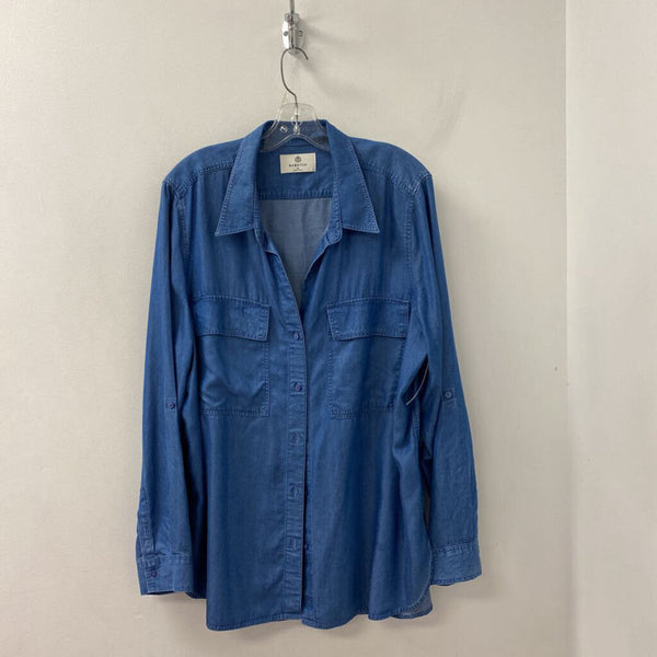 BABATON WOMEN'S BLOUSE/SHIRT blue XL