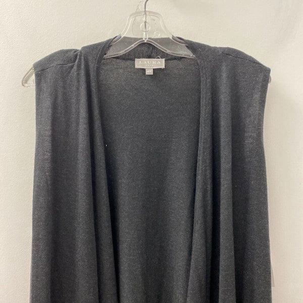 LAURA WOMEN'S PLUS TOP grey 2X