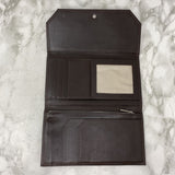 WOMEN'S WALLET/WRISTLET chocolate brown