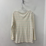 UNIQLO WOMEN'S T-SHIRT cream black red stripe S