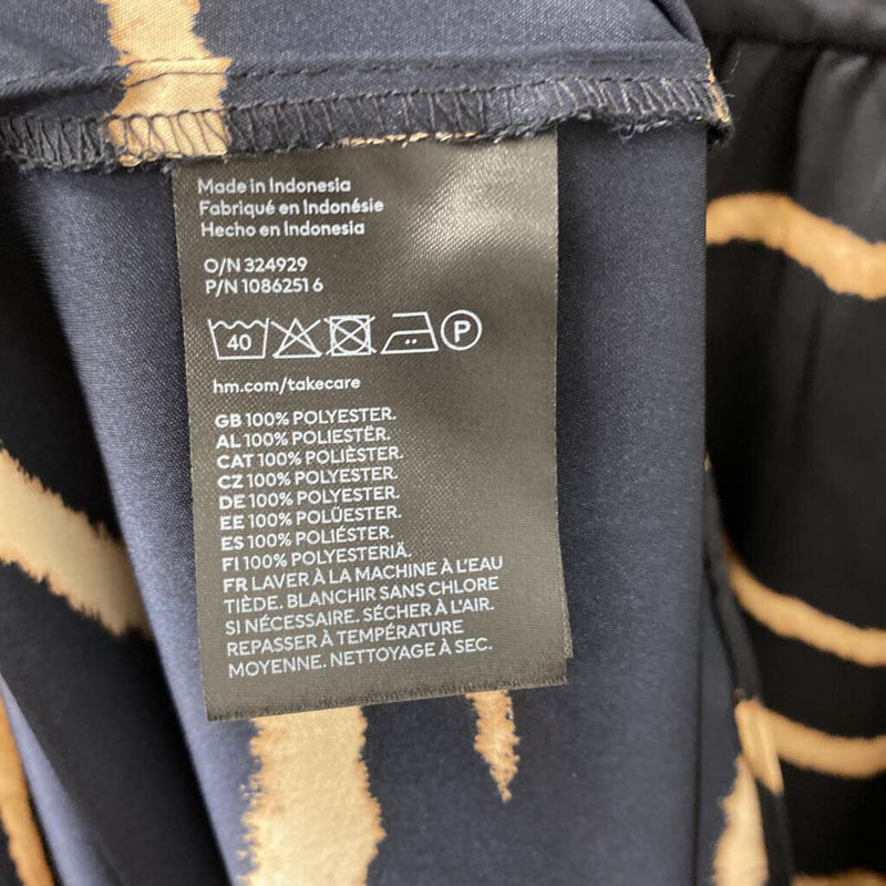 H&M WOMEN'S DRESS black tan mix XXL