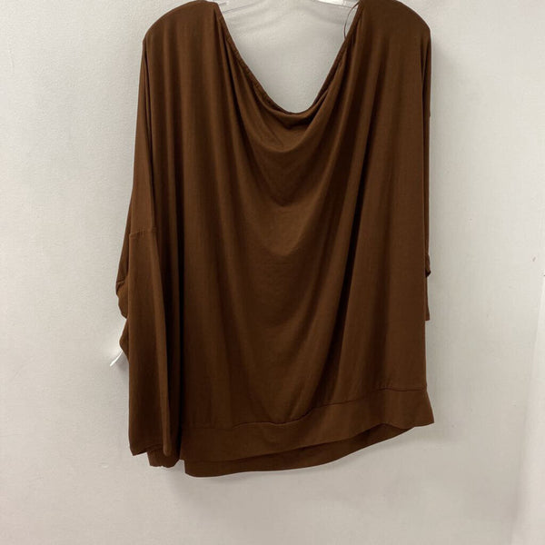 ava & viv WOMEN'S TOP brown 3X