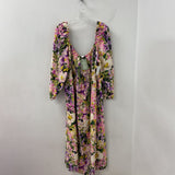 H&M WOMEN'S DRESS pink green multi mix 3X