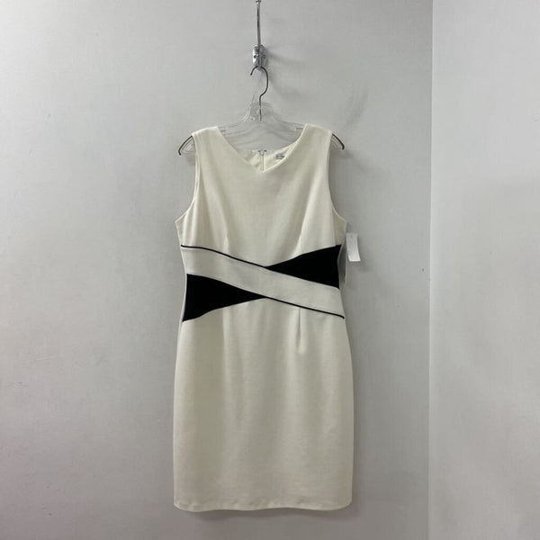 SANDRA DARREN WOMEN'S DRESS ivory black blocked 16