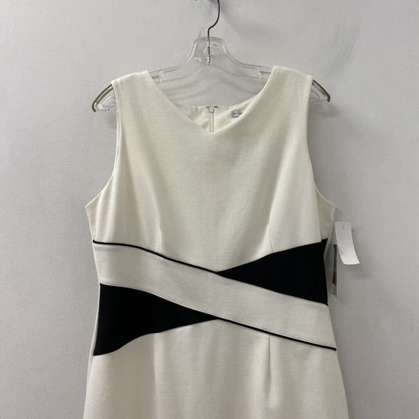 SANDRA DARREN WOMEN'S DRESS ivory black blocked 16