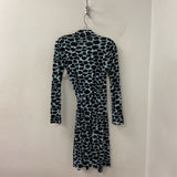 DIANE von FURSTENBERG WOMEN'S DRESS black blue mix 6