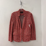 TALBOTS WOMEN'S BLAZER/JACKET red white mix 12