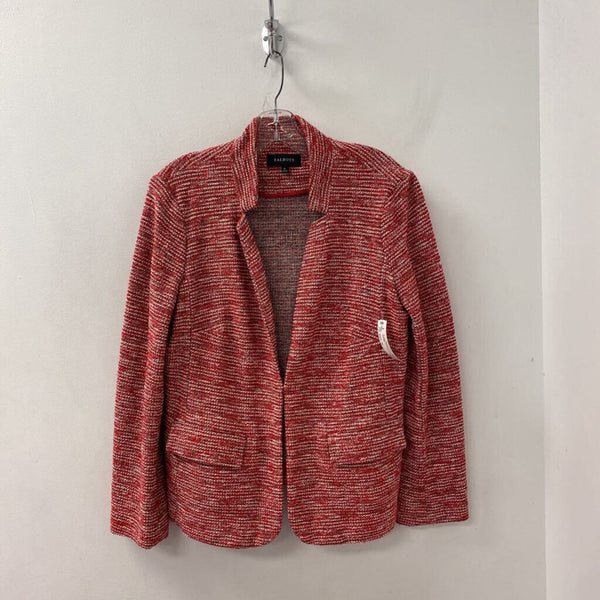 TALBOTS WOMEN'S BLAZER/JACKET red white mix 12