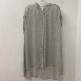 EILEEN FISHER WOMEN'S TOP light grey XL